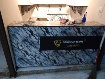 Shop Counter and Racks and Shelfs