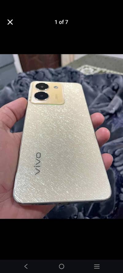 vivo y36 8.8 256 gb golen clr mobile box or poch available charag ni