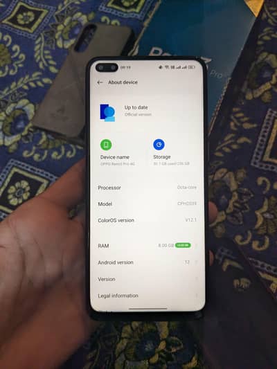 oppo Reno 3 pro sale 8/256 gb pta aproved