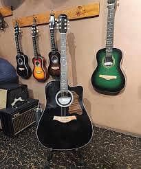 branded guitars with trust rod made with timber wood