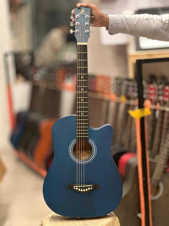 branded guitars with trust rod made with timber wood - Musical ...