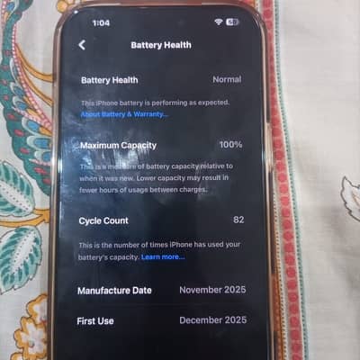 17 pro max 256 GB Orange colour