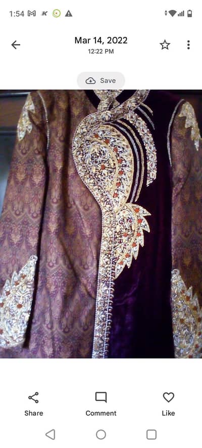sherwani with turban in new condition