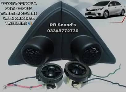 Toyota Corolla Original Imported Tweeters With Covers For 2014 To 2026