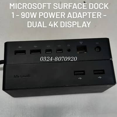 Microsoft Surface Dock 1 - 90W Power Adapter - Dual 4k Display 65w 44w