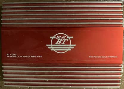 JBL original speaker and BT 4000 4 channel Amplifier