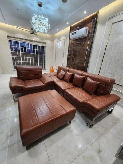 4 seater leather sofa