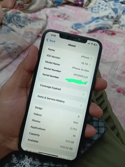 Iphone Xs Max Dual Approved 512GB