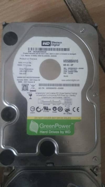 Hard Disk  Drive 500GB 250Gb