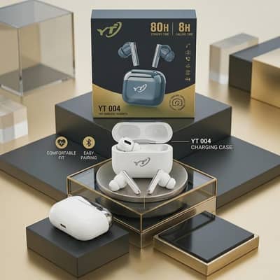 YT 004  Bluetooth Wireless Earphones-8 hours + watch time