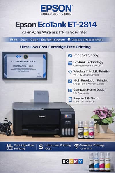 Epson Ecotank printers | All in one, with Scanner And Wifi fresh stock