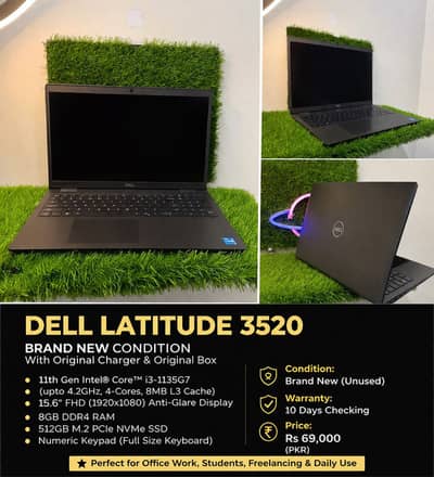 “Dell Latitude 3520 – Brand New with Box | 15.6” FHD | Numeric Keypad