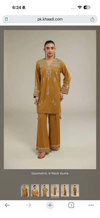 khaddi 3 piece new arrival only one time used xs size