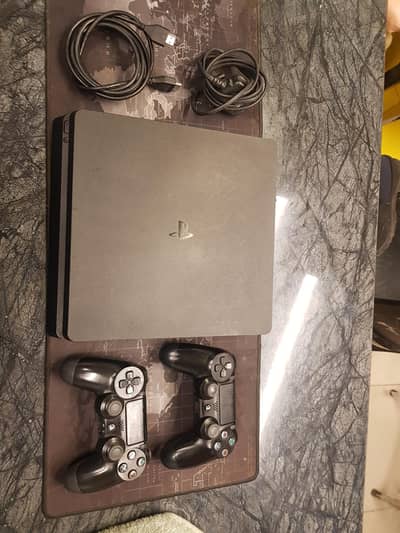 PS4 Slim (Excellent Condition) | 2 Wireless Controllers |