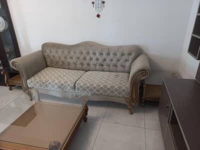 Sofa Set with Central & Side Tables