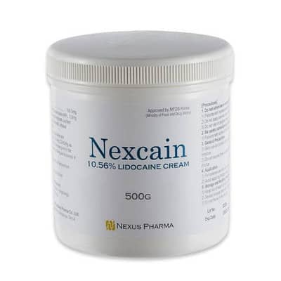 Nexcain 10.56% Lidocaine Cream 500g