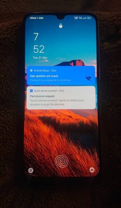 Oppo f17 8 gb 128 gb  indisplay finger print original exchange possbil