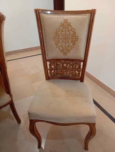 Eight chairs dining table