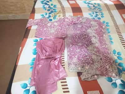 Fancy Pink Sary  for Wedding / Party