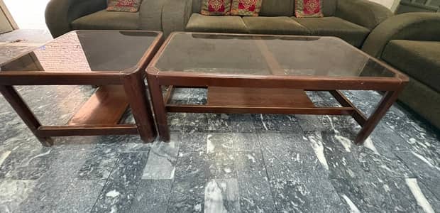 wood table three in the shade dark brown