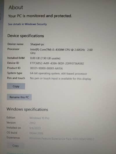 0313-7264991 corei5 4th generation HP laptop for sale