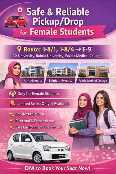 Premium Pick and drop For University