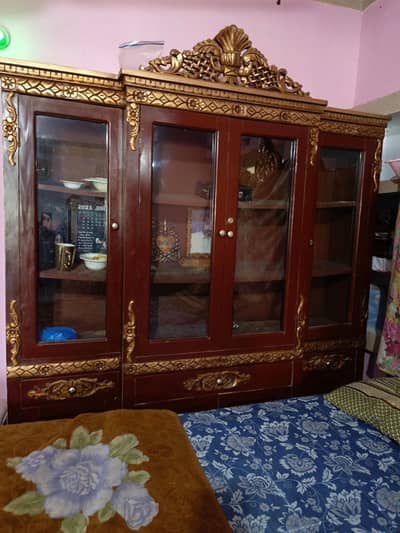 showcase solid wood