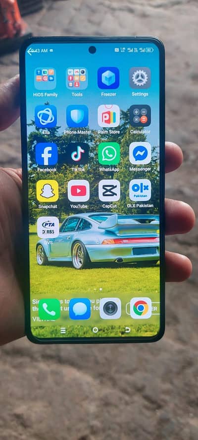 Tecno camon20 16/256 with box orignal candition exchnge posibal