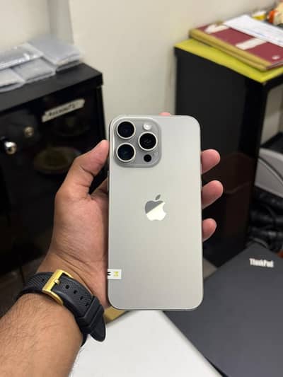 iPhone 15 Pro Max | 256GB | Natural Titanium | PTA Approved | 98% BH