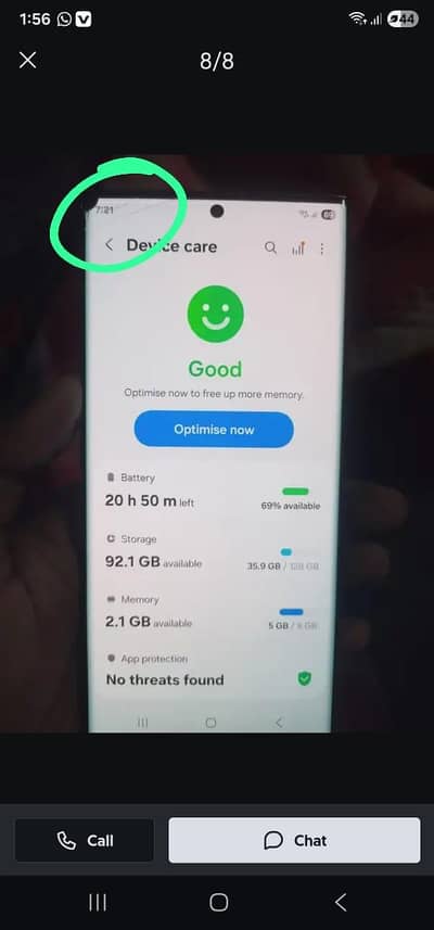 s22ultra back broke minor broke in display  & dote