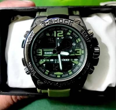 Casio G Shock Army Green Color