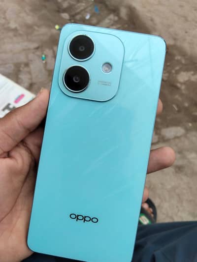 Oppo A3x 10/10 condition with original box and charger.