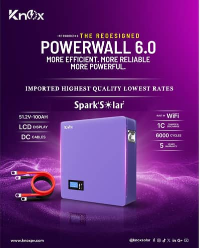 Knox  Powerwall 6.0 Battery Lithium ion
