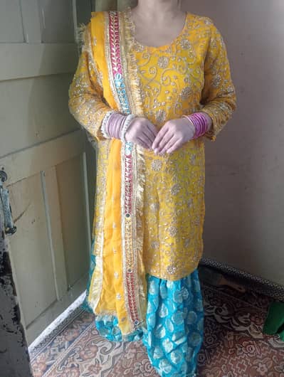 mehndi and mayon outfit
