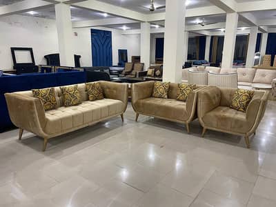  Luxury Sofa Set (3+2+1) – 6 Seater | Premium Design | Like New