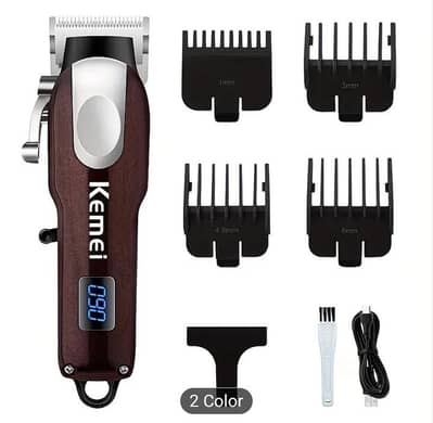 kemei hair trimmer with battery display