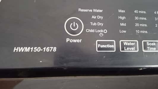 Automatic washing machine Haier company full size 15 kg load