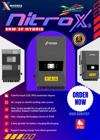 Nitrox Hybrid 8kw 3 Phase | Nitrox Hybrid 10kw Single Phase