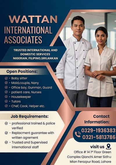 Nigerian Filipino Cook Nanny Patient Care Helper House Maids Available