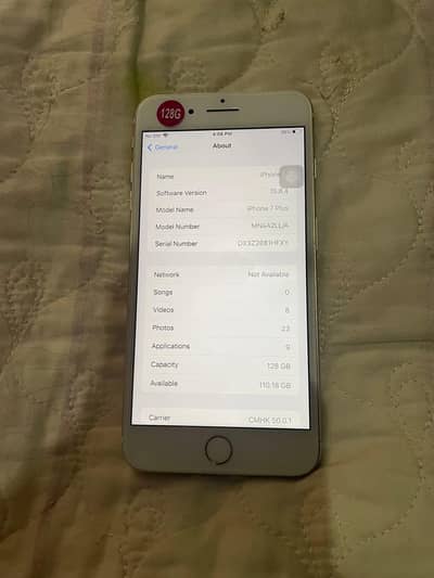 iphone 7 plus 128 GB  no open no repair PTA approved all ok