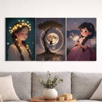 3 Frames Wall Art