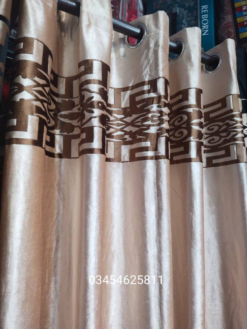 ہر قسم پردے 950 سے 2000 تک قیمت ویلوٹ سلکی  جگارڈ 10