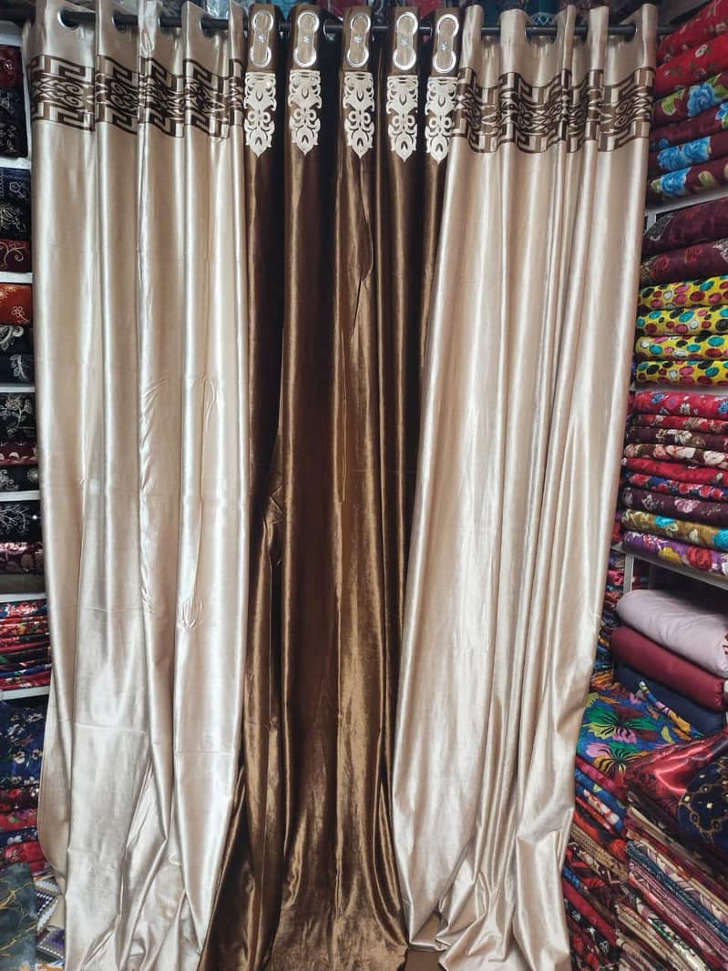 ہر قسم پردے 950 سے 2000 تک قیمت ویلوٹ سلکی  جگارڈ 12