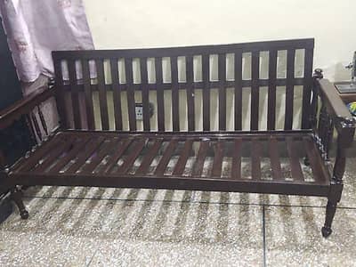 wooden sofa 5 seater best conditions