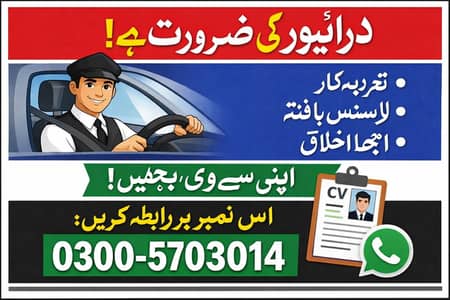 ڈرائیور کی ضرورت ہے (Driver Required)