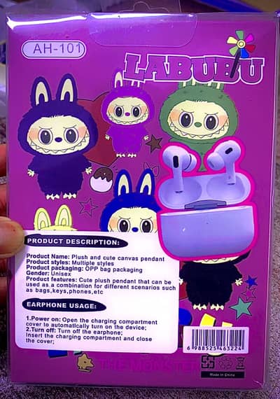 Labubu airbuds gifted box