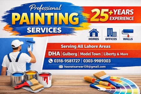 Professional Painters in Lahore | 25+ Years Experience | Best Rates