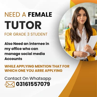 Female Tutor Needed