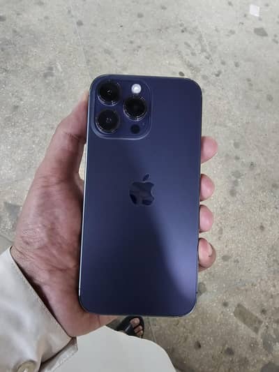 i phone 14 pro max 256GB pta approved battery health 83 physical+E