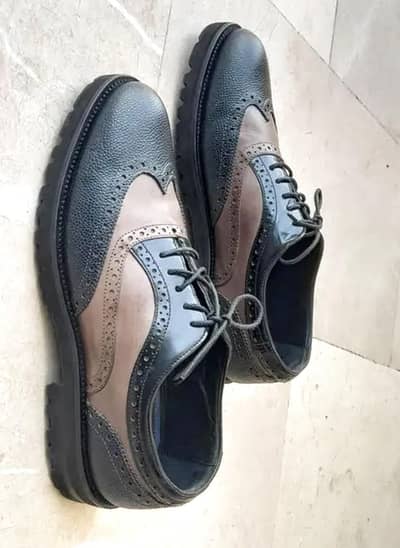 Luxury Alberto Guardiani Italian Handmade Men's Two-Tone Brogues